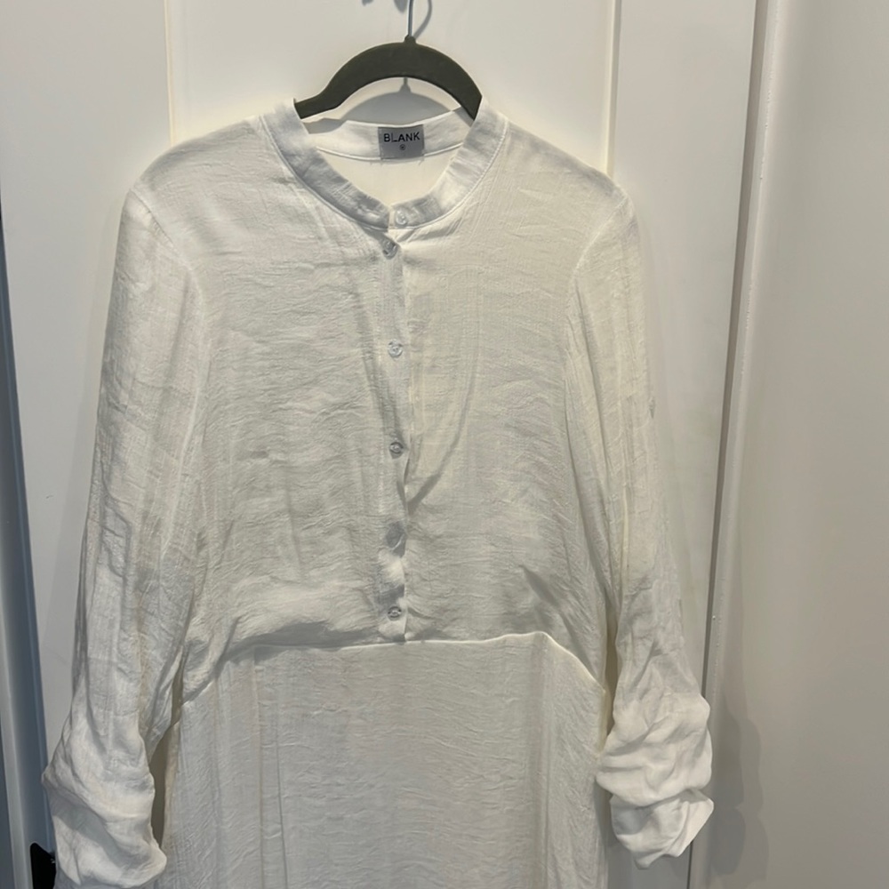 Dress Blank white summer maxi dress size medium